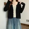 2026 Tallas Grandes Elegante Estilo Coreano Tejido Falso Dos Piezas Textura Suave Capas Adelgazante Manga Larga Top de Punto