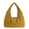 Nova Bolsa Tote Casual de Nylon Grande Capacidade Estilo Japonês para Mulheres, Bolsa de Ombro Versátil Color Sólida da Moda, Bolsa de Ombro para o Trabalho