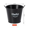Balde de imitação de lata pequeno Balde de flores Balde de flores Plantação verde Conjunto de plantio carnudo Vaso Balde decorativo de mesa Mini vaso de flores de plástico
