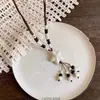 Nuevo Collar de Mariposa de Estilo Étnico Chino para Mujer, Cadena de Suéter Bohemia Retro Zen, Cadena de Cuello de Diseño Nicho