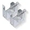 Abrazadera de Garra de Tigre de Hierro Abrazadera de Boca de Tigre Pieza de Colgar de Acero con Forma de C Gancho de Acero Ranura H Tarjeta de Viga de Acero en I Accesorios para Estructura de Acero Cuadrada