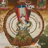 Pintura Decorativa Thangka de Xizang Sala de Buda Servir Mil Manos y Mil Ojos Gran Paraguas Blanco Buda Thangka Retrato de Buda Pintura Colgante