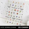 Nuevo Pegatina de Arte para Uñas Mariposa 3D Estéreo Relieve Rosa Mariposa Pegatina Blanca DIY Accesorios Estéreo para Uñas