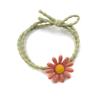 Estilo coreano margarida flor faixa de cabelo bonito corda de cabelo atado menina cabelo fresco corda personalidade cocar elástico atacado