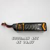 Batería de Litio Polimérico Zop6000Mah4S14.8V45C de 17 Años para Modelos de Coches Rc, Modelos de Barcos y Baterías de Litio de Alta Tasa para Modelos de Aviones