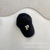 Gorra de béisbol con visera de algodón P nueva de primavera y verano para niños de estilo retro americano
