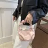 Bolso Plegado Nube Rosa para Mujer 2024 Nuevo de Moda Otoño Lujo Accesible Diseño de Nicho Bolso de Axila de Gama Alta