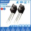 F3/3MM doble agujero doble color con portalámparas LED lámpara indicadora en línea diodo emisor de luz fuente de luz fábrica