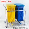 Carro de limpieza para suciedad médica 201/304 acero inoxidable engrosado protector matutino coche de limpieza de edredones barredora cuadrada redonda de pedal