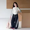 Conjunto Deportivo Casual de Primavera y Otoño para Niñas 2026 Camiseta Básica a la Moda y Pantalones de Pierna Ancha Conjunto de Dos Piezas Simple de Estilo Coreano de Moda