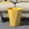 Lixeira Nórdica em Formato de Diamante para Casa Sala de Estar Criativa Grande Capacidade Cesto de Papel Sujo Lixeira para Restos de Comida de Cozinha Lixeira de Armazenamento