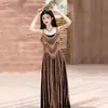 Top de ganchillo estilo étnico retro bohemio para vacaciones en la playa, largo, con tiras al cuello y flecos para mujer, ganchillo hecho a mano