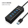 Divisor 4 Portas USB 3.0 de Alta Velocidade Estação Docking Multi-Portas USB 3.0 Hub Um para Quatro para Laptop