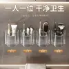 Light Luxury Toothbrush Rack Wall-Mounted Punch-Free Toothbrush Holder New Bathroom Toothbrush Cup Mouthwash Cup Rack