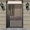 Puerta de Patio de Aleación de Aluminio para Villa Personalizada, Puerta Artística de Aluminio, Puerta de Celosía para Pilar, Puerta Exterior para Jardín, Bisagra de Puerta de Entrada