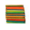 Herramientas para decoración de uñas, palito de color naranja, palito de madera de belleza, piel muerta, punta de empuje, taladro, palito doble de haya, 100 bolsas