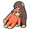 Macaco Pequeno de Desenho Animado Borracha Macia de PVC Charms para Sapatos Fivela de Sapato Decoração Criativa Feito à Mão DIY Acessórios Atacado