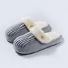 Pantuflas de Algodón para Pareja para Mujer en Invierno Interiores Antideslizantes Suela Suave Cálidas para Uso en Casa Estilo Coreano Zapatos de Postparto Pantuflas Peludas para Hombre en Invierno