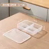 Caixa semanal de preparo de refeições para cozinha, preparo de refeições com carne congelada de grau alimentício, compartimentos para armazenamento em geladeira que podem ir ao micro-ondas, caixa para conservação de cebolinha, gengibre, alho, hot pot