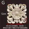Tallado en Madera Dongyang Madera Maciza Estilo Europeo Cuadrado Cabeza de Columna Romana Gabinete Cuadrado Calcomanía Decoración Hueca Flor Cuadrada Grande