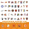 100 series deportivas todo tipo de graffiti de baloncesto pegatinas impermeables funda decorativa para teléfono móvil vaso para agua computadora patineta