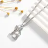 Coroa de Hip Hop Transfronteiriça Europeia e Americana 26 Letras Inglesas Pingente de Moda com Diamante Colar de Letras com Strass Acessórios Atacado