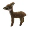 Simulación Ciervo Sika Hogar Pequeños Adornos Peluche Ciervo Blanco Ciervo de Navidad Muñeco Modelo Animal Alce Decoraciones Festivas