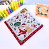 Papel para impressão direto da fábrica Papel para copo de restaurante Flor Papel para sousplat de Natal Boneco de Neve Papel de floco de neve azul Papel para atmosfera de banquete festivo