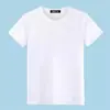 Playera de manga corta para hombre color sólido lisa negro puro Todo Negro Todo Blanco simple chic verano blanco puro camiseta top ropa manga media