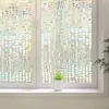 Película Electrostática para Vidrio Pegatina para Ventana Anti-miradas Indiscretas de Baño Película para Vidrio con Aislamiento Térmico para Balcón Película con Barrera UV Película de Aislamiento Térmico