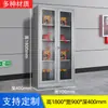 Vitrina de exhibición de equipos contra incendios de centro comercial, caja de protección contra incendios escolar, estación de bomberos en miniatura con techo puntiagudo, gabinete de incendios de acero inoxidable