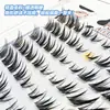 Cílios Postiços Estilo Raposa Leite! Inclinados, Curvatura de Bebê, Realistas, Efeito de Enxerto Desarrumado, Fotogênicos, Deslumbrantes, Segmentados Estilo Mangá
