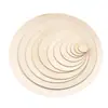 Envío Gratis Rodajas de Madera Redondas Cuadradas Hechas a Mano DIY Tableros de Madera Pintados a Mano Creativos Pirografía Contrachapado de Álamo Tableros Redondos de Madera