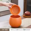 Tarro de Residuos de Té de Cerámica Separación de Agua de Té de Escritorio con Tapa de Filtro Cubeta de Agua para Mesa de Té Cubo de Agua Residual Cenicero Accesorios para Juego de Té