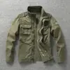 Chaqueta nueva para hombre estilo americano transfronteriza, ropa de trabajo militar de primavera, abrigo de mezclilla para senderismo al aire libre, camuflaje, talla grande