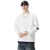 Ropa para Hombre Fengshe / Marca de Moda Sudadera Versátil Holgada de Cuello Redondo de Peso Pesado 300G para Hombre, Nuevo Top con Parches de Invierno/Otoño