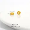 Acessórios DIY de Ouro de Areia Vietnamita de Longa Duração com Padrão de Diamante Incrustado Caractere da Sorte Contas Espaçadoras Olho de Libélula para Joias de Pulseira Feminina