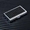 Estojo de Cigarro Criativo e Estiloso com Três Compartimentos para Cigarros Normais, Médios e Finos, Porta-Cigarro Personalizado, Caixa de Cigarros da Moda, Estojo de Cigarro Portátil de Metal e Couro