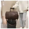 Nueva Bolsa de Viaje de Gran Capacidad Bolso Casual para Viajes Cortos Bolso Cruzado de Hombro Tejido a Cuadros de Moda para Hombre Bolsa de Fitness