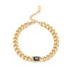 Pulsera Nueva de Acero Inoxidable al Por Mayor Pulsera de Circonita Hip Hop para Niñas Nicho Fresco Mujeres Pareja Pulsera de Acero Titanio para Hombres