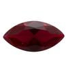 Anillo de hoja de rubí sintético con forma de ojo de caballo, piedra desnuda de corindón rojo n.° 8, gema Huagang, venta al por mayor, bricolaje