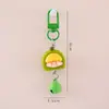 Llavero de Muñeca de Fruta Tridimensional Lindo Colgante de Niña Azuo Colgante de Mochila Escolar de Dibujos Animados para Estudiante Llavero para Mejor Amiga