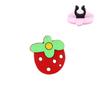 Nuevo Bolígrafo de Gel de Dibujos Animados de Venta Caliente Tapa de Lápiz Lindo Mini Fruta Animal Juego de Lápices con Clip para Estudiante