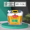 Saco Espesso Transparente para Embalagem de Cerveja, Bolsa Saco para Cerveja Fresca, Bolsa de Água para Exterior, Bolsa Auto-Suportável com Bico, Logo Impressível para Atacado
