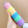 Elástico de borracha alta cor anel de toalha crianças e meninas rabo de cavalo lata corda de cabelo simples acessórios de cabelo corda para cocar cocar