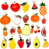 Accesorios de Aleación para Joyería DIY, Colgantes de Frutas y Verduras con Goteo de Aceite, Colgantes para Collar, Accesorios para Aretes W207