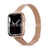 Adequado para pulseira de metal milanesa para Apple Watch 8/7/SE/6543 pulseira de relógio de cintura fina