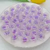 16 Contas Bouncy Coloridas UV Facetadas da Terra para Caneta de Contas DIY Feita à Mão Corrente para Celular Contas de Abóbora Acessórios de Contas Soltas