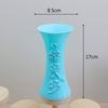Arranjo de flores simples e moderno Vaso geométrico de plástico para uso doméstico Vaso seco resistente a quedas Decoração para casa Artesanato decorativo