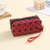 Bolsa de cosméticos geométrica de rombos de moda, mini bolsa octagonal portátil, bolsa cuadrada de almacenamiento portátil de PVC, bolso de mano moderno
